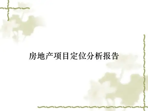 房地产项目定位分析报告