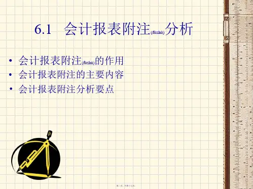 会计报表附注及合并财务报表解读47页PPT