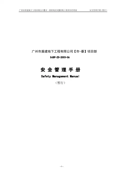 项目安全管理手册