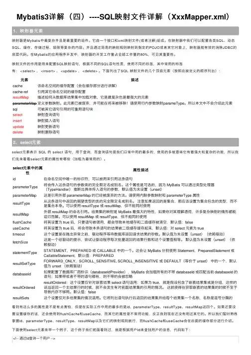 Mybatis3详解（四）----SQL映射文件详解（XxxMapper.xml）