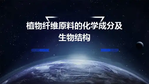 植物纤维原料的化学成分及生物结构