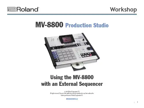 MV-8800 Production Studio 用户指南说明书