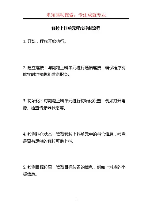 颗粒上料单元程序控制流程 (2)