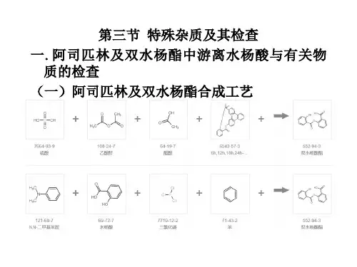 药物分析-阿司匹林中水杨酸与有关物质的检查