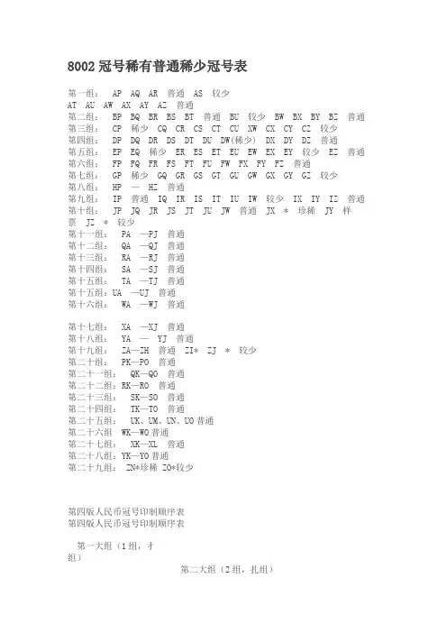 8002冠号