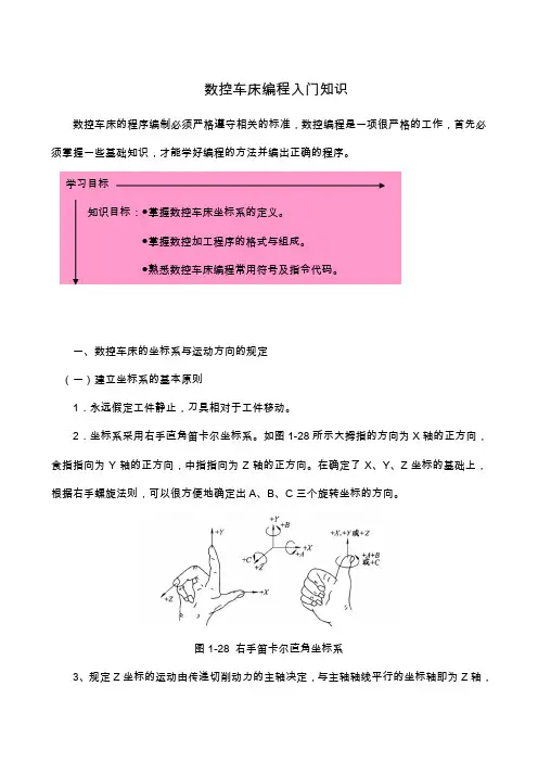FANUCOi数控系统编程入门