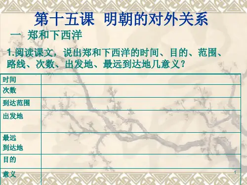 人教版七年级历史下册第十五课ppt课件