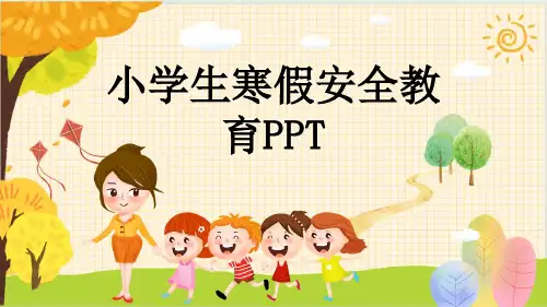 小学生寒假安全教育PPT