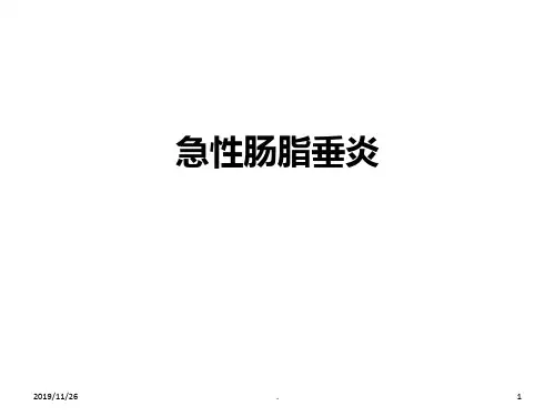 急性肠脂垂炎PPT课件