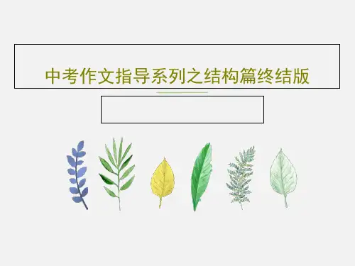 中考作文指导系列之结构篇终结版共46页文档
