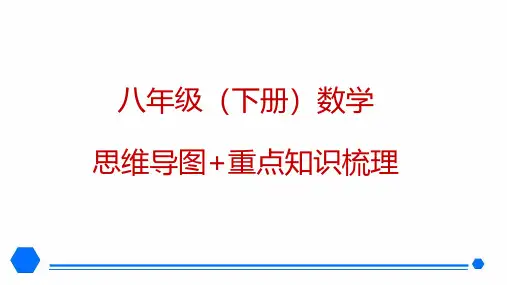 八年级(初二)下册 数学 思维导图+重点知识梳理