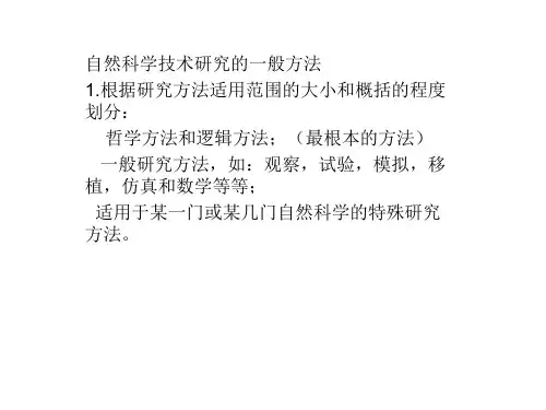 自然科学方法