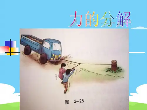 沪教版(上海)物理高一第一学期(试用版)-第二章 C 力的分解 课件  优秀课件