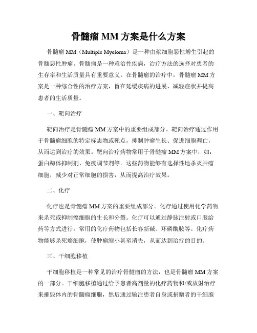 骨髓瘤MM方案是什么方案