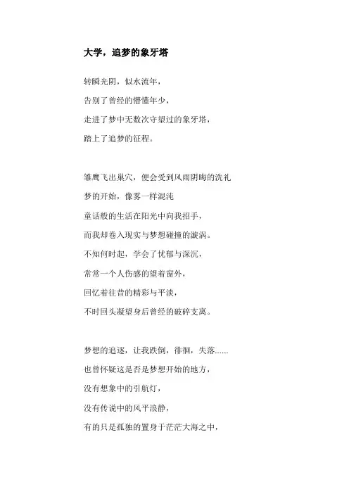 大学,追梦的象牙塔