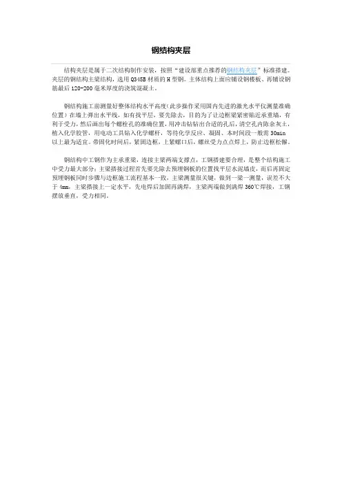 钢结构夹层