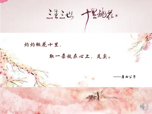 三生三世十里桃花PPT