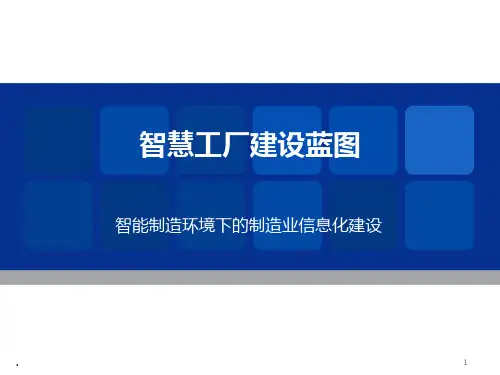 智慧工厂建设蓝图PPT课件