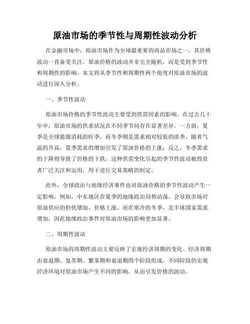 原油市场的季节性与周期性波动分析