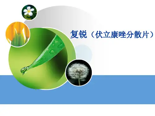复锐(伏立康唑片)市场推广分析报告