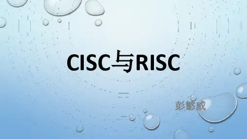 CISC与RISC