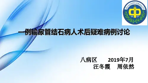 八区 一例输尿管结石病人疑难病例讨论