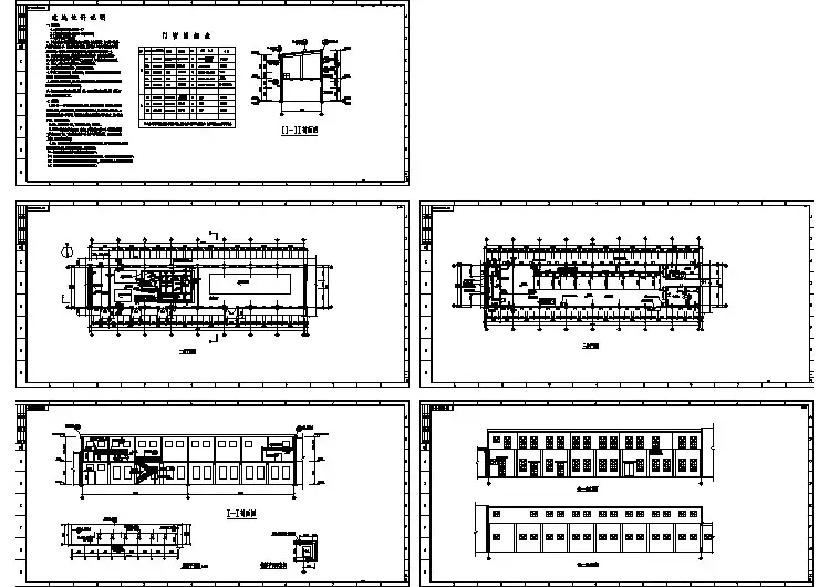 河北某地区钢结构厂房建筑设计CAD施工图