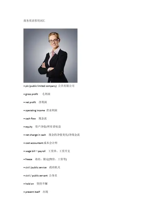 商务英语常用词汇-WPS Office