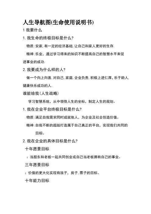 人生导航图