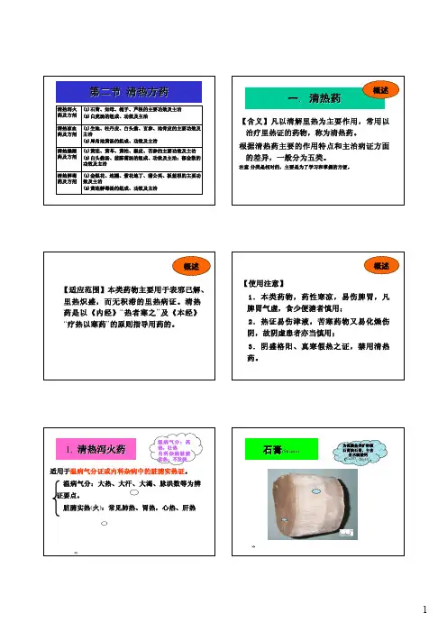 执业兽医  中兽医   清热方药