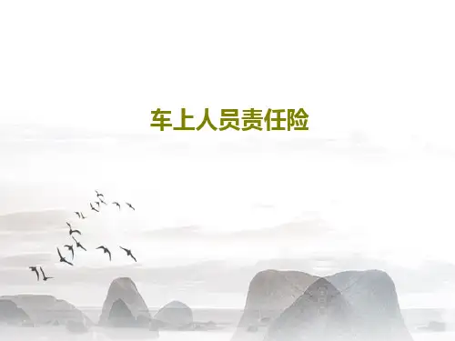 车上人员责任险共24页