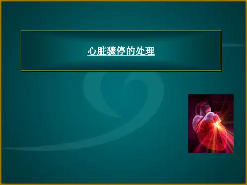 心脏骤停的处理ppt课件