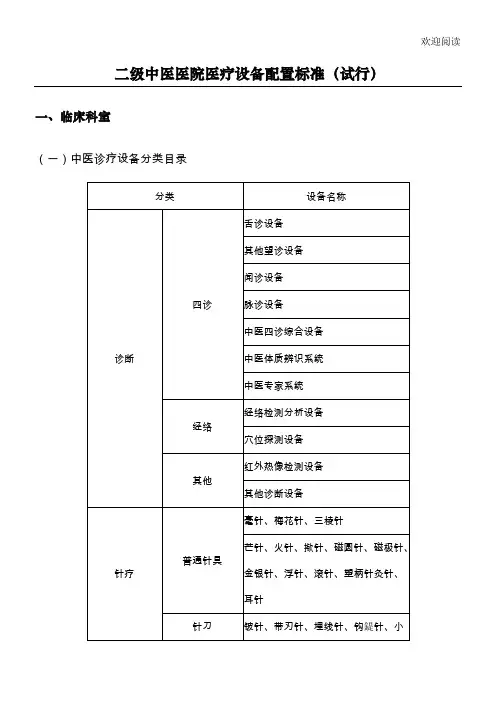 中医诊疗设备