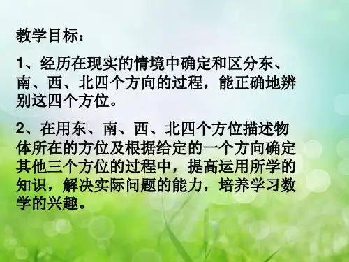 认识东南西北PPT教学课件