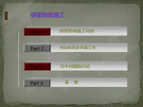 桥梁转体施工2013.5.21