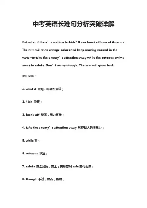 [全]中考英语-长难句分析突破详解