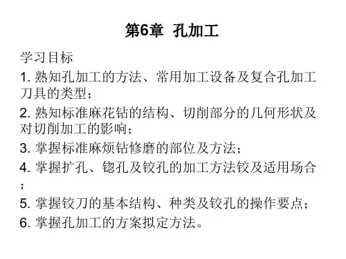 钳工实训指导教程课件第6章  孔加工