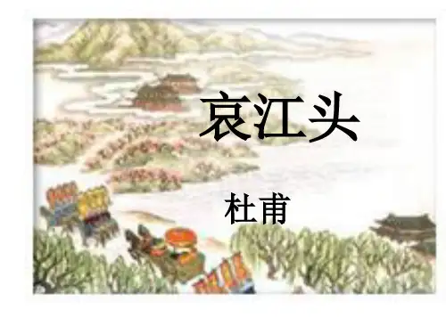 杜甫 哀江头(优秀课件)