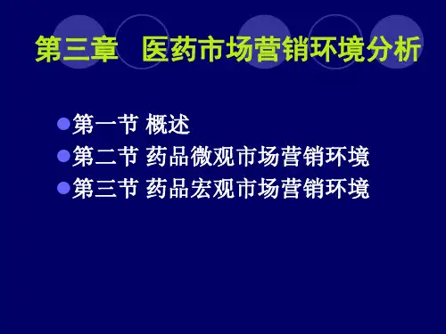 医药市场营销环境分析