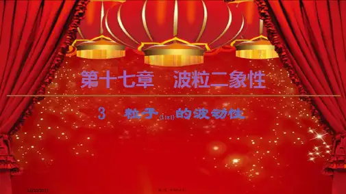 高中物理 第17章 波粒二象性 3 粒子的波动性课件5高中选修35物理课件