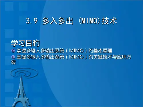 多入多出(MIMO)技术