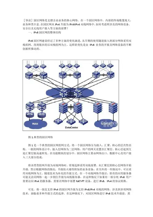 ipv6在园区网中的部署