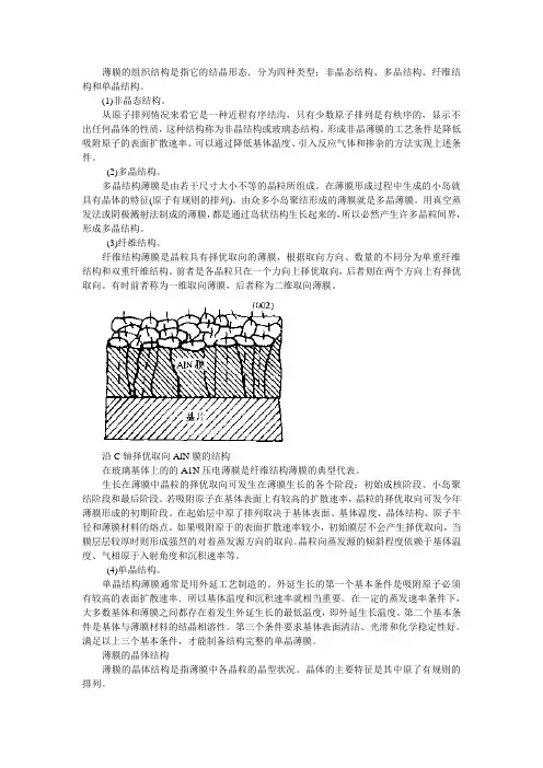 薄膜的缺陷