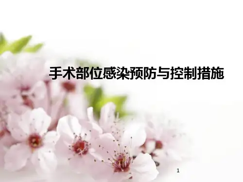 手术部位感染预防与控制措施ppt课件