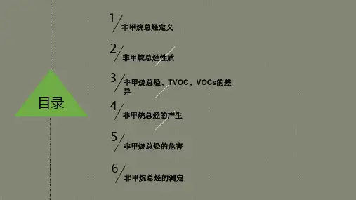 非甲烷总烃简介