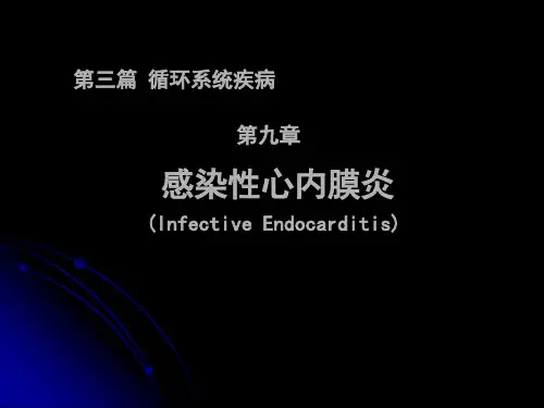 感染性心内膜炎ppt课件