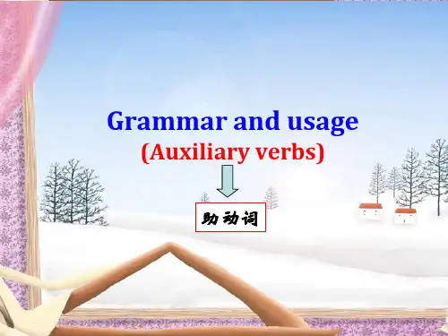 高中英语语法——助动词(28张PPT)