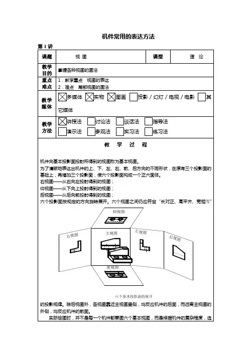 机件常用的表达方法