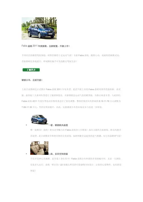 Fabia晶锐2