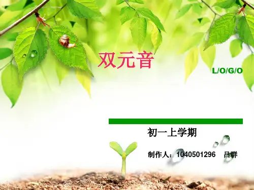 国际音标中的八个双元音